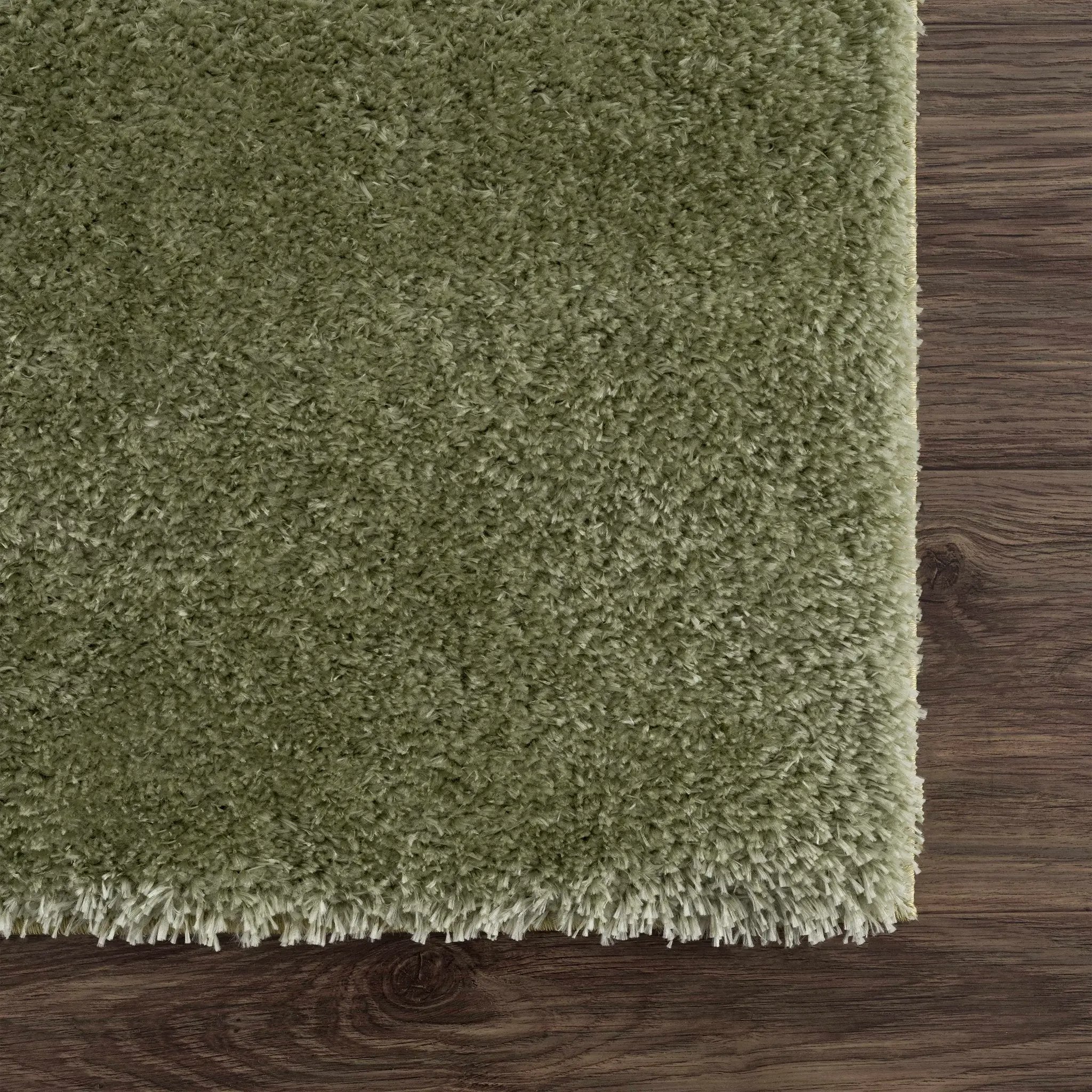 Heavenly Solid Green Plush Rug - Clearance by Boutique Rugs