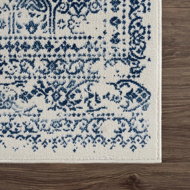Michie Blue Area Rug by Hauteloom