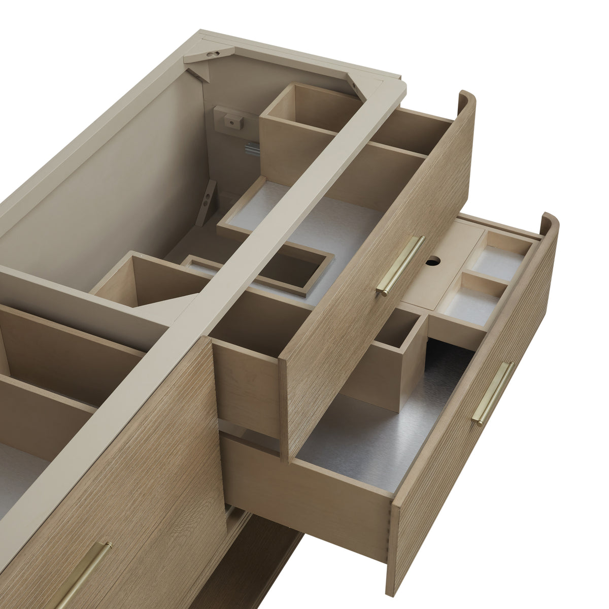 James Martin Lucian 72" Double Bathroom Vanity, Pebble Oak, view 16