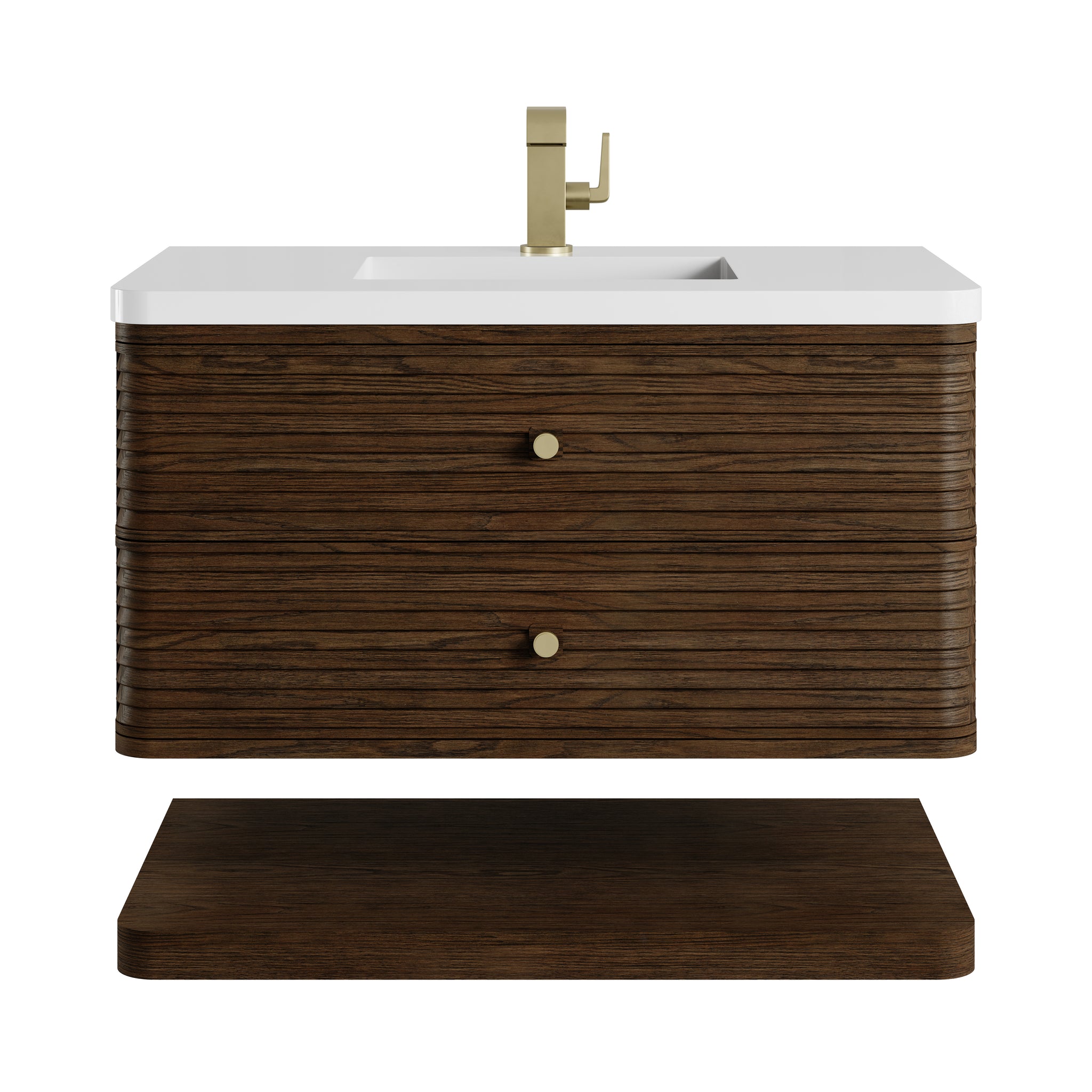 James Martin Allamari 36" Floating Single Bathroom Vanity, Sable, view 18