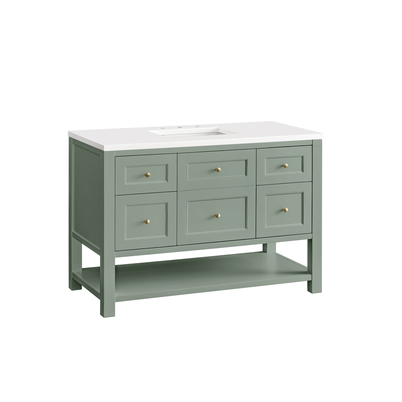 James Martin Breckenridge 48" Single Bathroom Vanity, Smokey Celadon, view 27