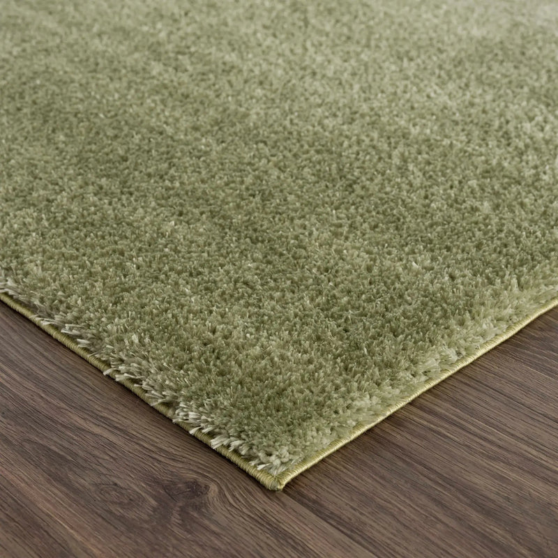 Heavenly Solid Green Plush Rug - Clearance by Boutique Rugs