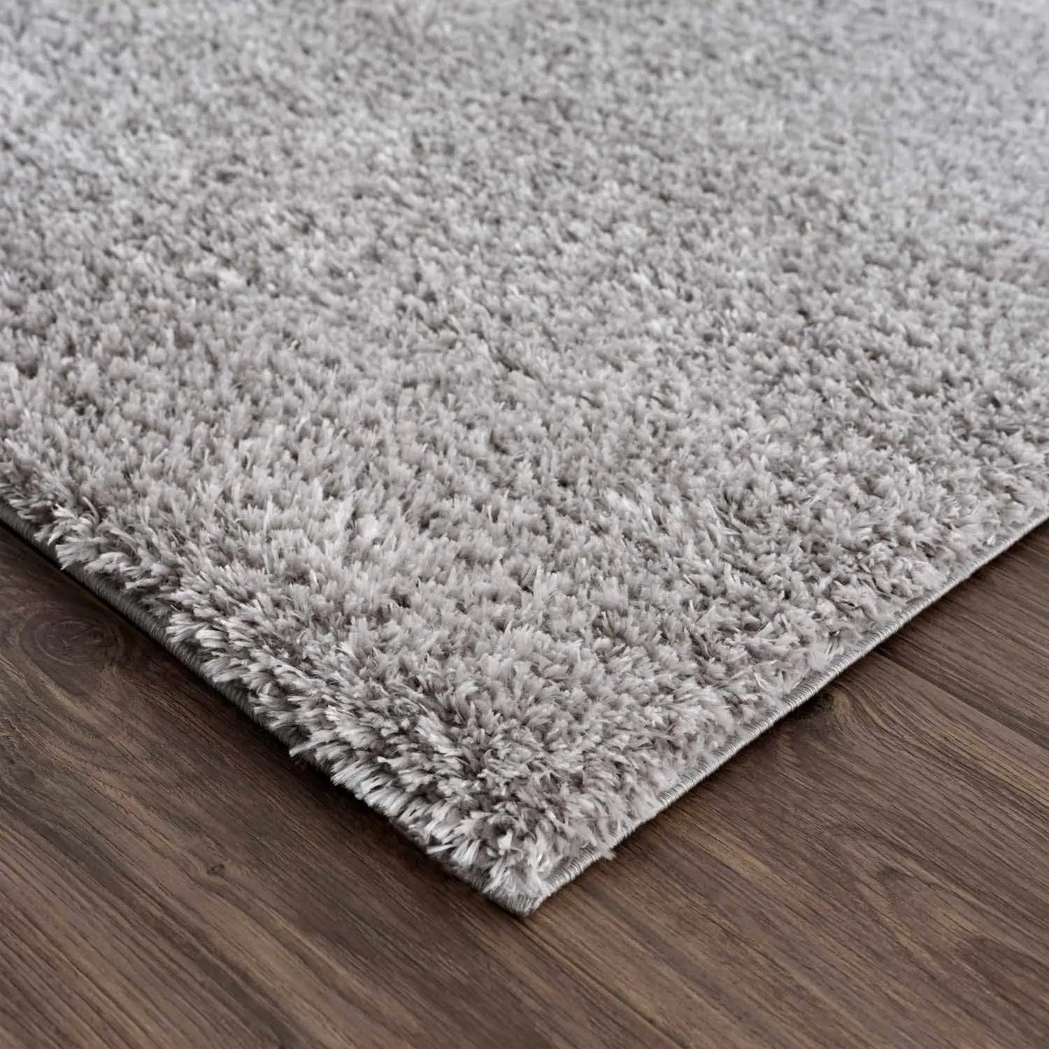 Lunaro Gray Subtle Wavy Abstract Modern Minimalist Polyester Machine Woven Area Rug - Clearance by Boutique Rugs
