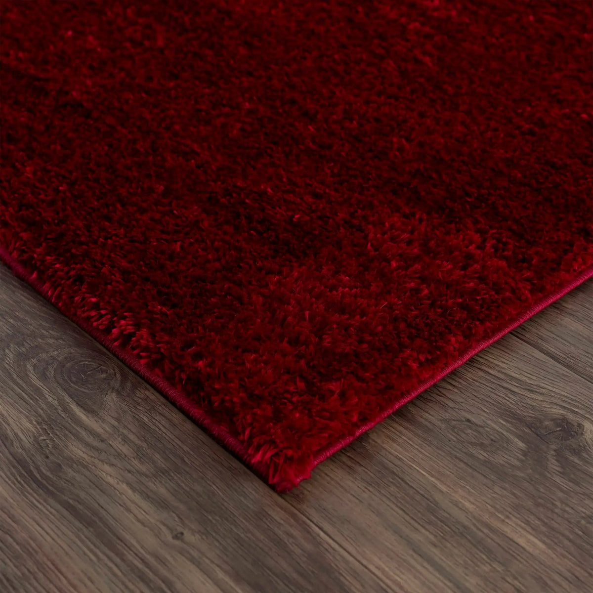 Heavenly Solid Red Plush Rug - Clearance, photo 5 of 13