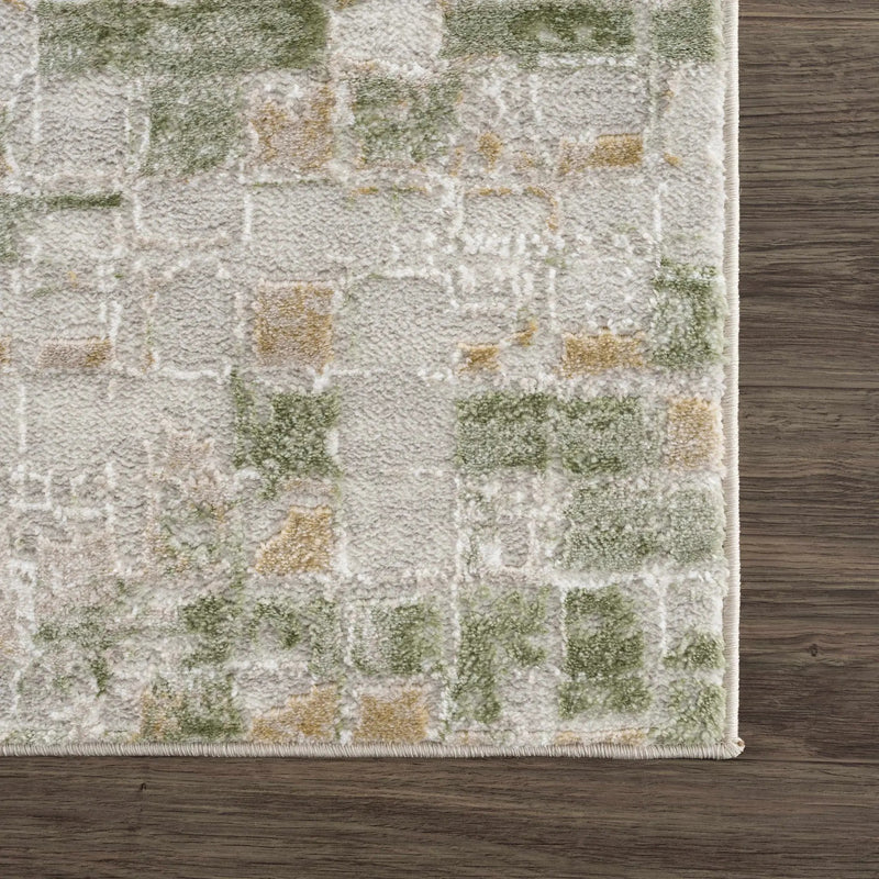 Liveri Green Mosaic Rug by Boutique Rugs