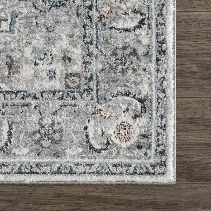 Liverpool Gray & Blue Area Rug - Clearance by Boutique Rugs