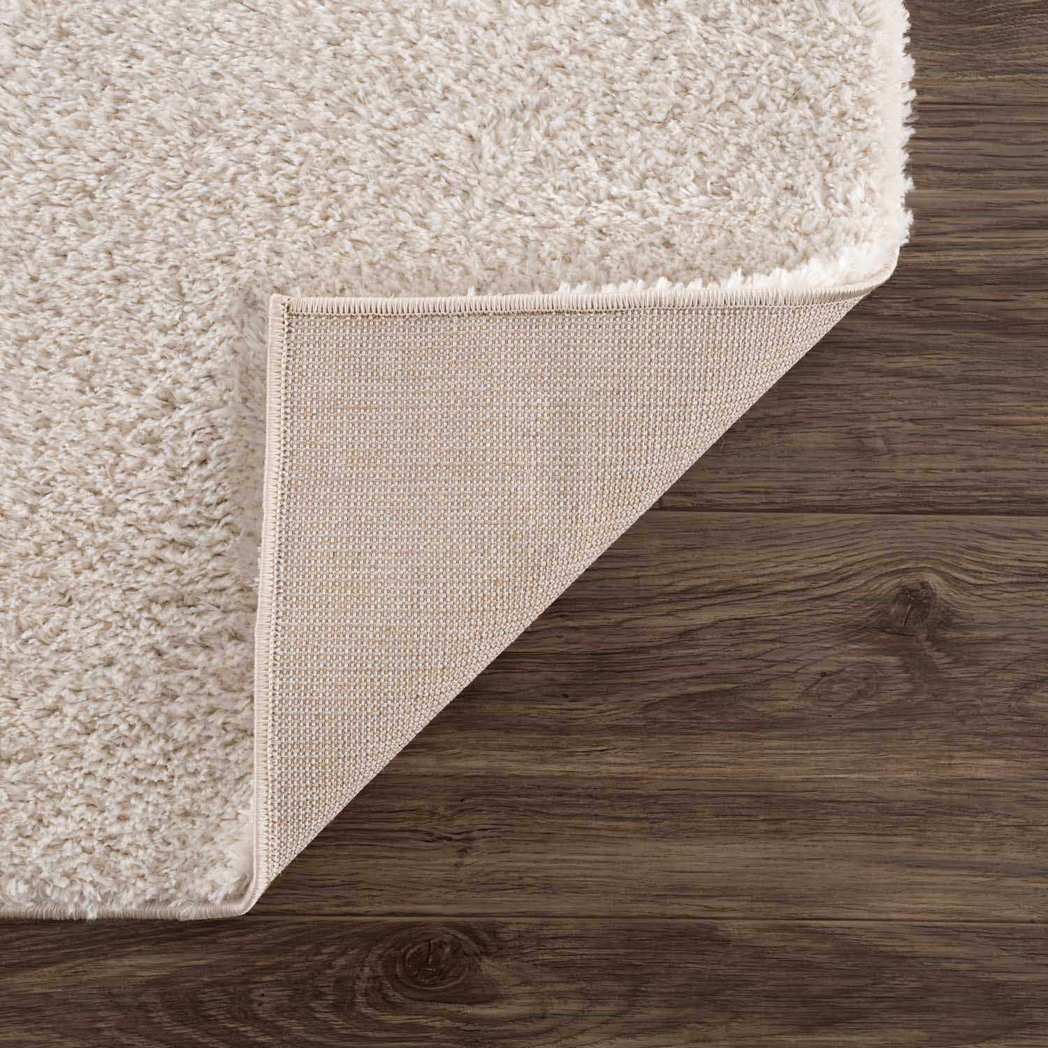 Velora Light Beige Wavy Abstract Modern Minimalist Polyester Machine Woven Area Rug by Boutique Rugs