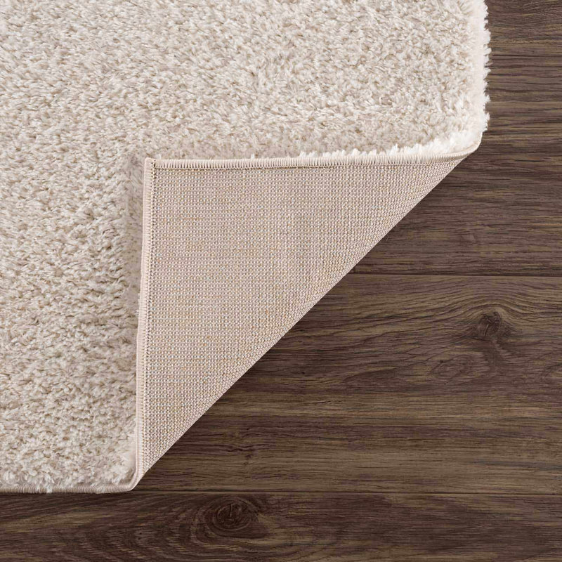 Velora Light Beige Wavy Abstract Modern Minimalist Polyester Machine Woven Area Rug by Boutique Rugs