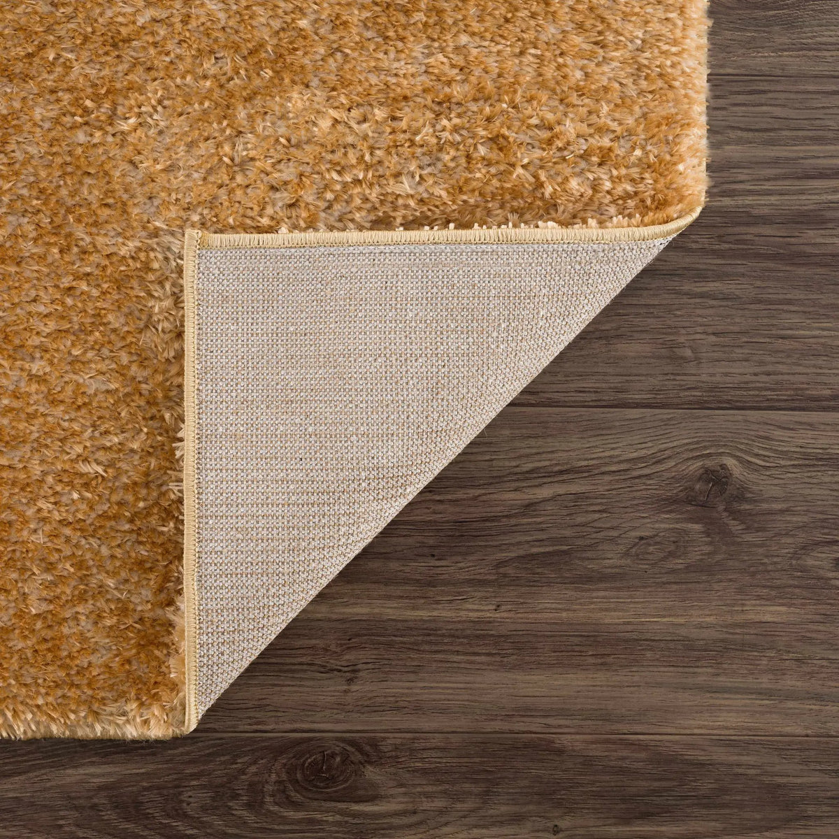 Heavenly Solid Mustard Plush Rug - Clearance, photo 8 of 14