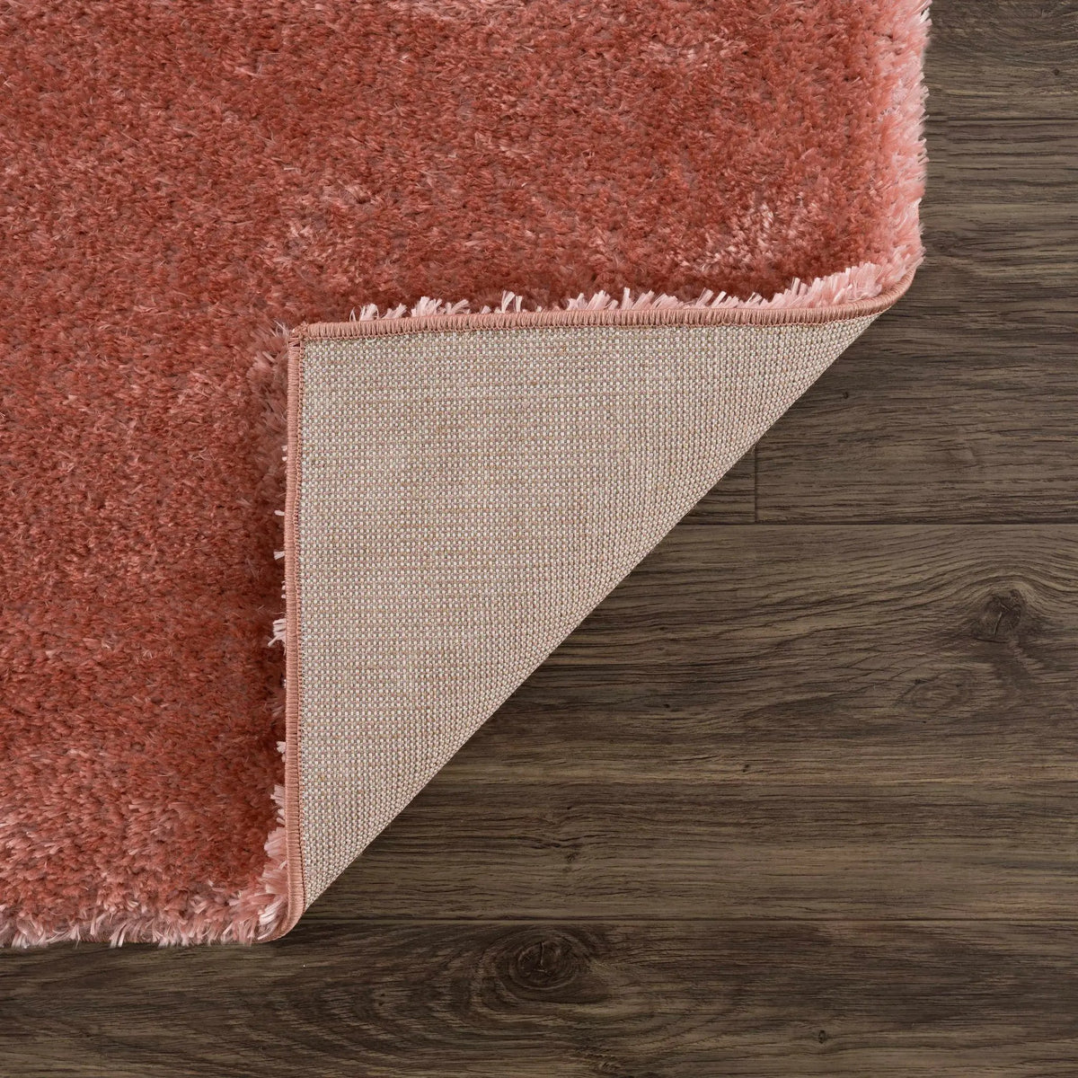 Rosava Dusty Pink Subtle Wavy Abstract Modern Minimalist Polyester Machine Woven Area Rug - Clearance, photo 8 of 14