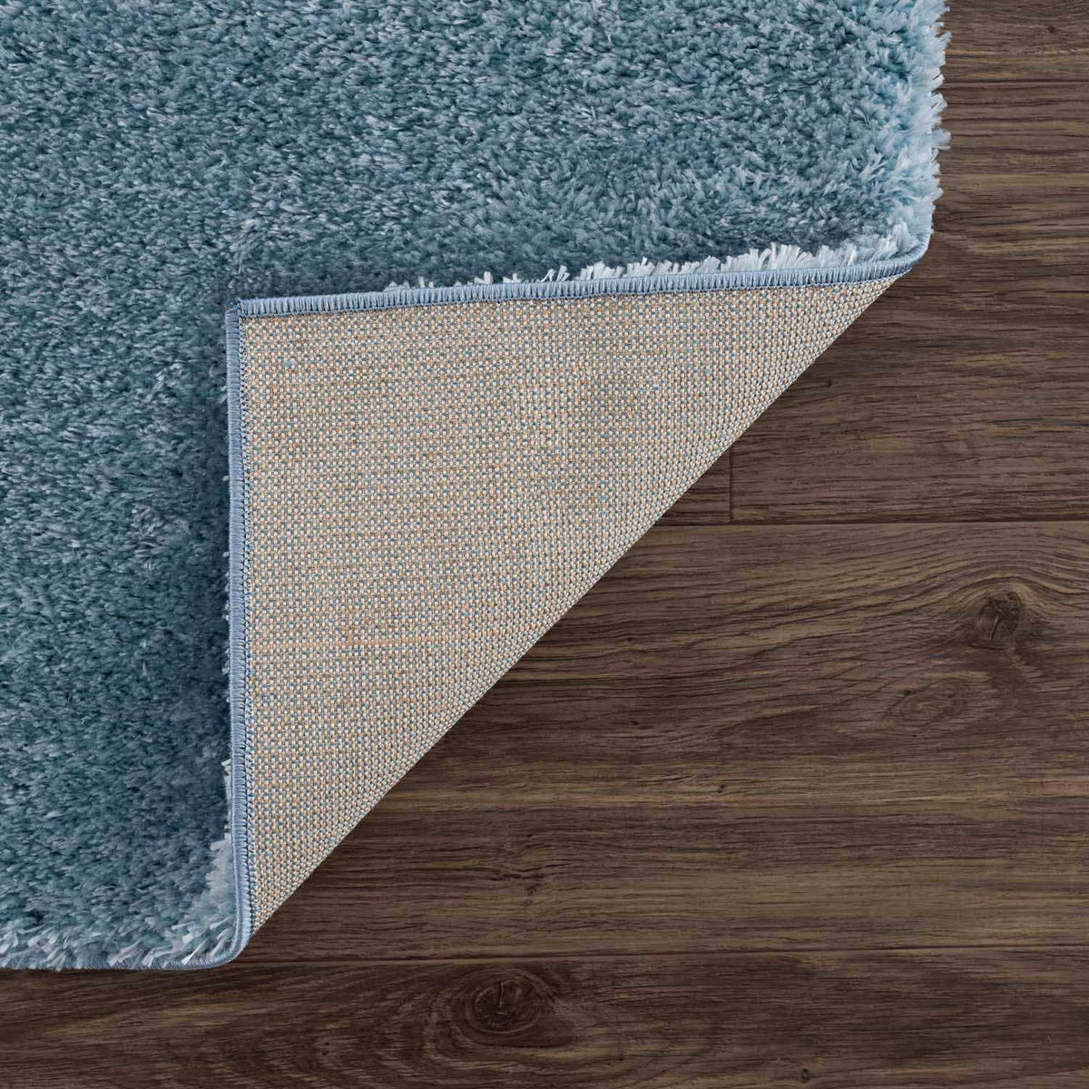 Heavenly Solid Blue Plush Rug - Clearance, photo 6 of 13