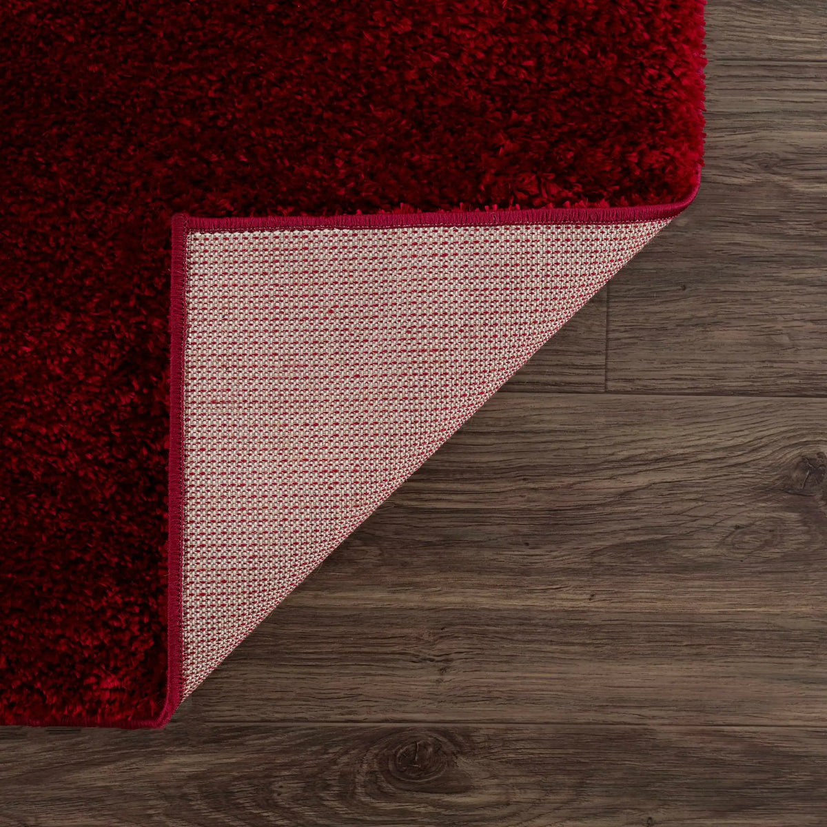 Heavenly Solid Red Plush Rug - Clearance, photo 6 of 13