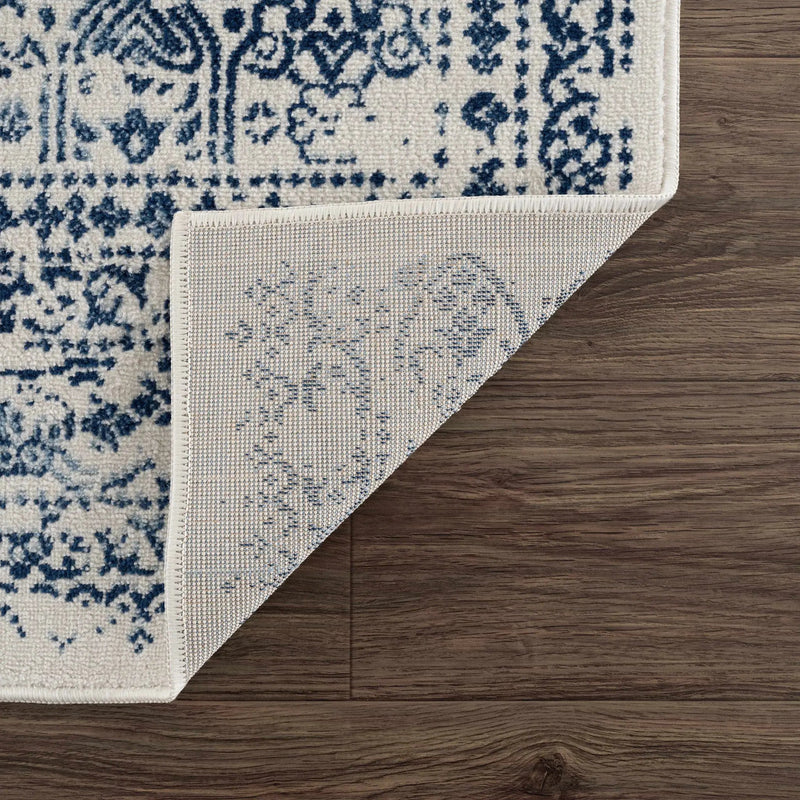 Michie Blue Area Rug by Hauteloom