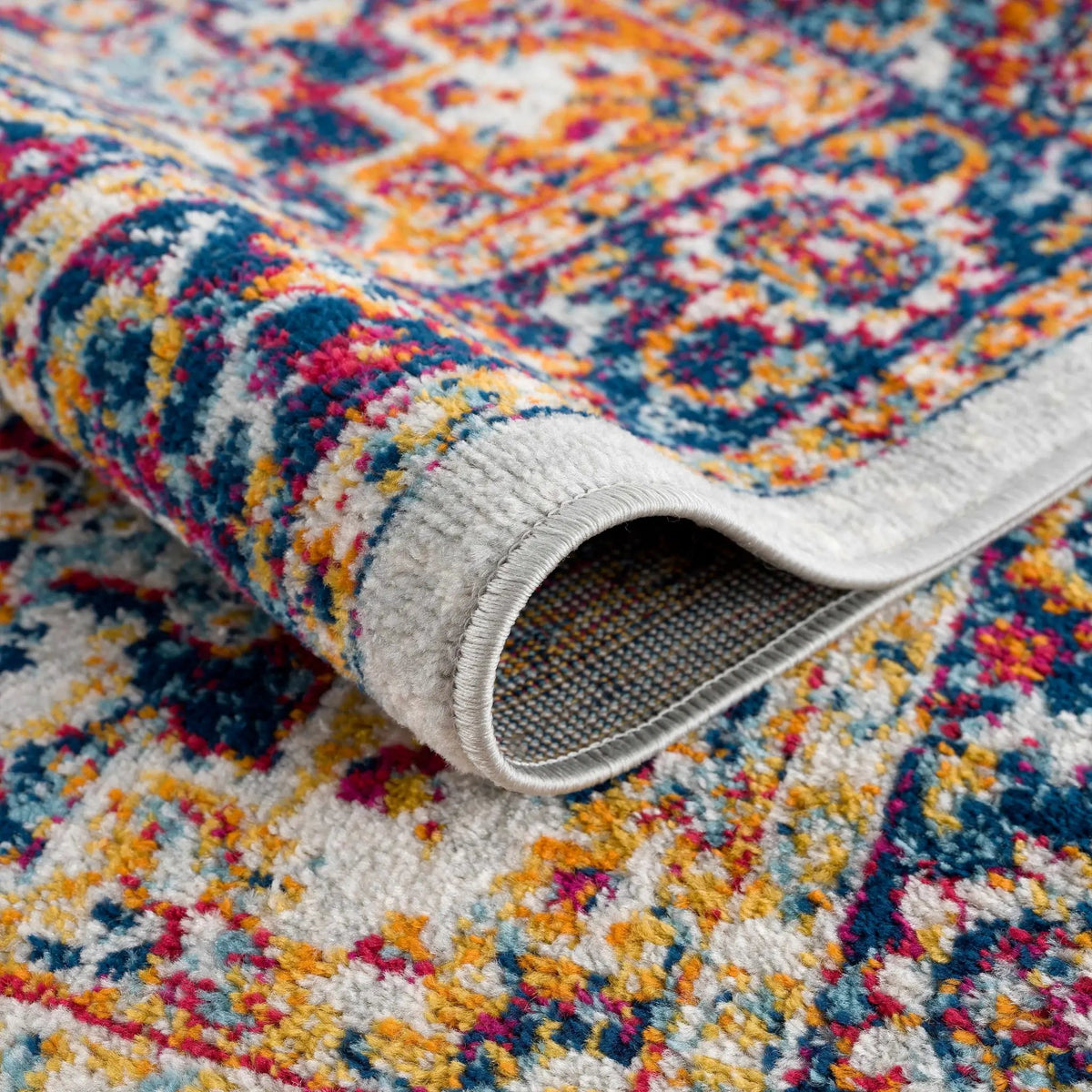 Istanbul Medallion Orange Area Rug - Clearance, photo 6 of 15