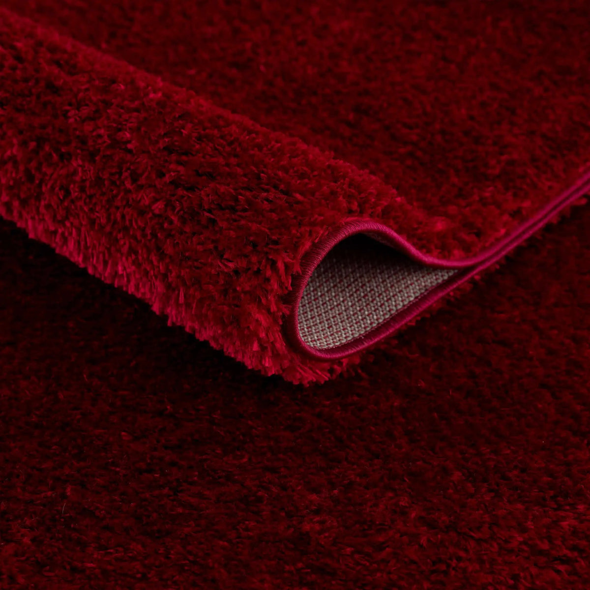 Heavenly Solid Red Plush Rug - Clearance, photo 7 of 13