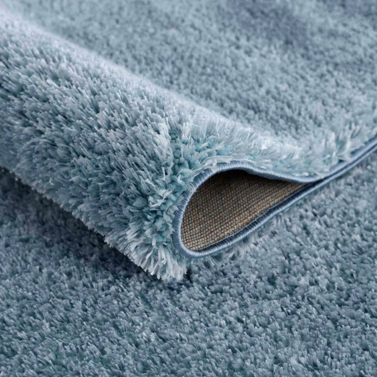 Heavenly Solid Blue Plush Rug - Clearance, photo 8 of 13