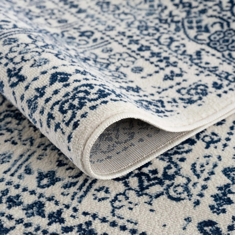 Michie Blue Area Rug by Hauteloom