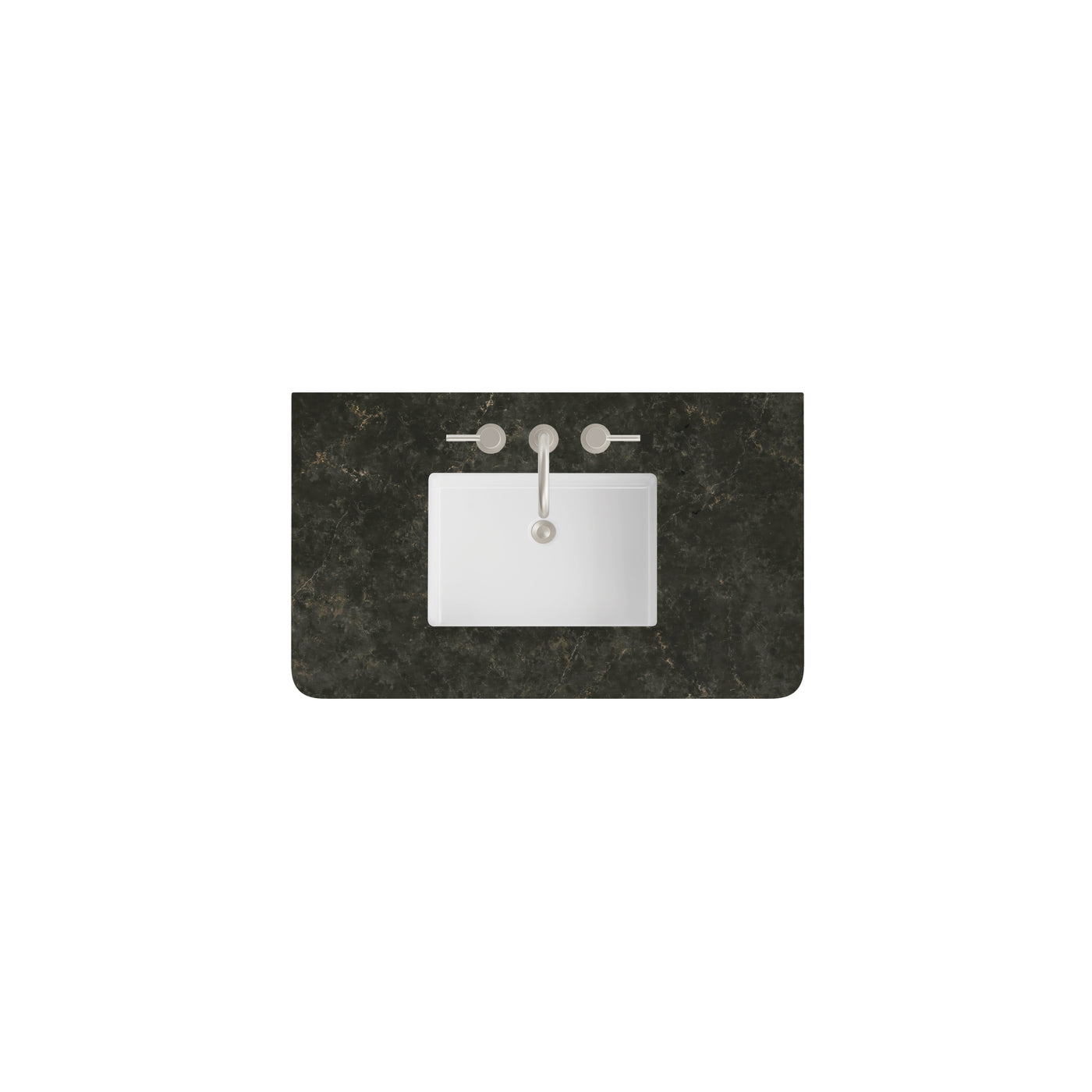 James Martin 36" Single Vanity Top with Phantome (Radius Cut, Widespread) countertop