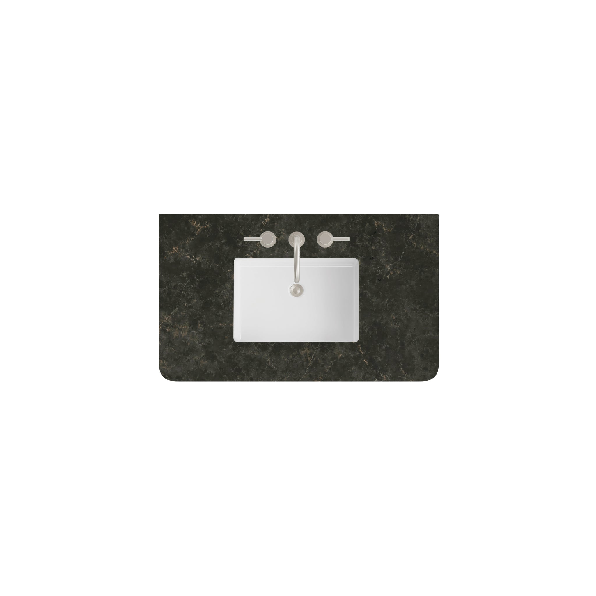 James Martin 36" Single Vanity Top with Phantome (Radius Cut, Widespread) countertop