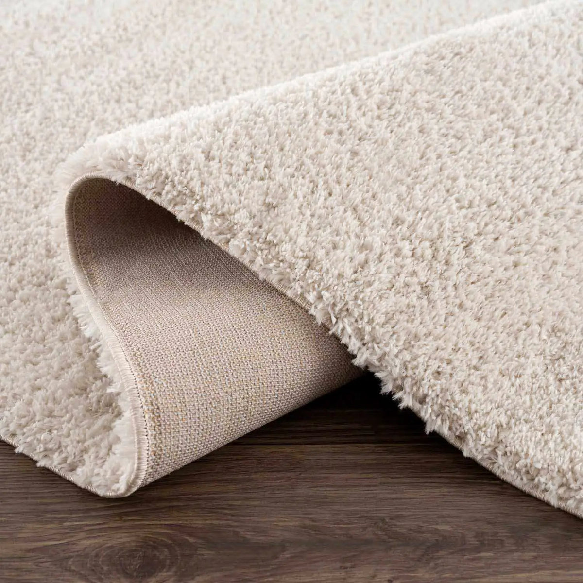 Velora Light Beige Wavy Abstract Modern Minimalist Polyester Machine Woven Area Rug, photo 11 of 13