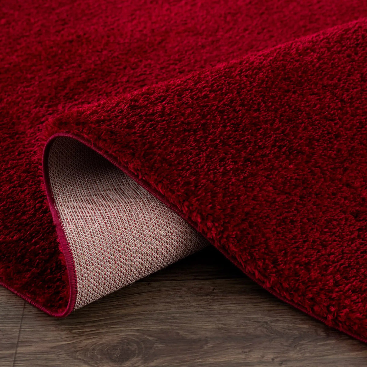 Heavenly Solid Red Plush Rug - Clearance, photo 8 of 13