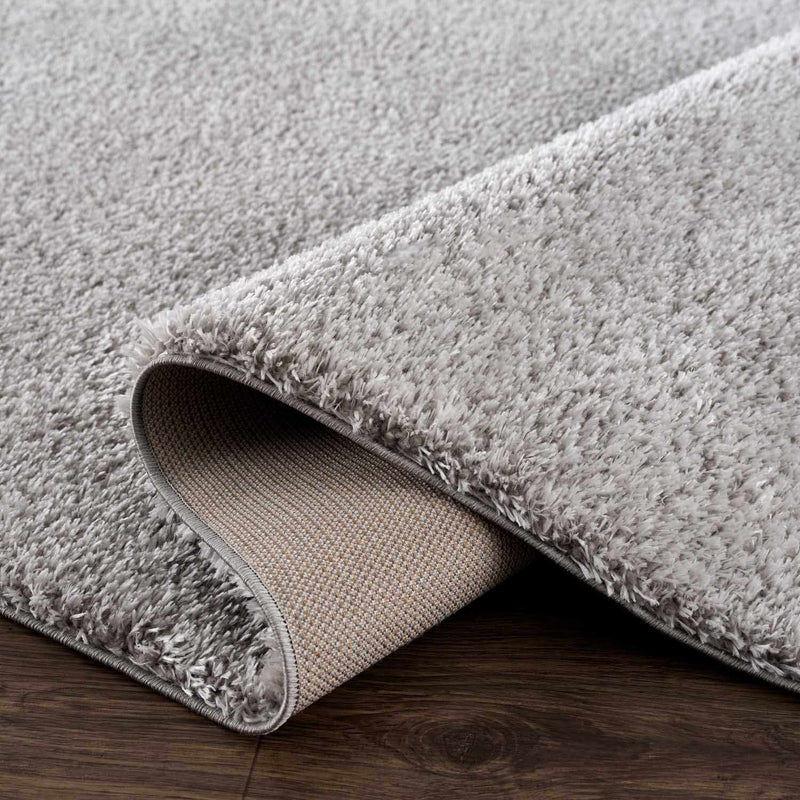 Lunaro Gray Subtle Wavy Abstract Modern Minimalist Polyester Machine Woven Area Rug - Clearance by Boutique Rugs