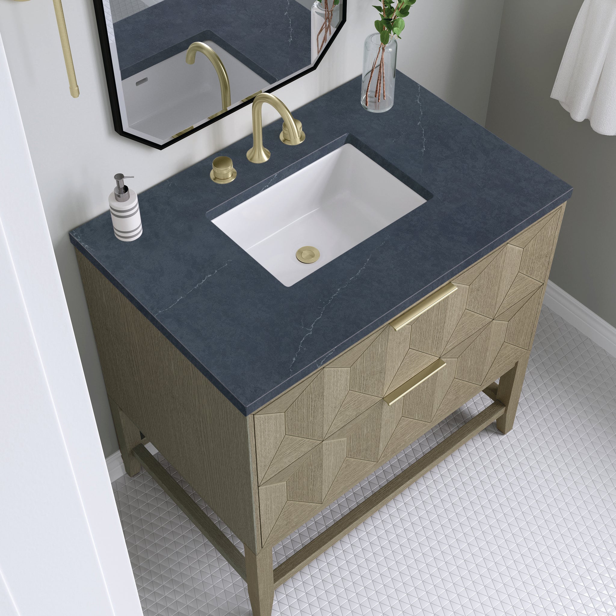 James Martin Emmeline 36" Single Bathroom Vanity, Pebble Oak, view 32