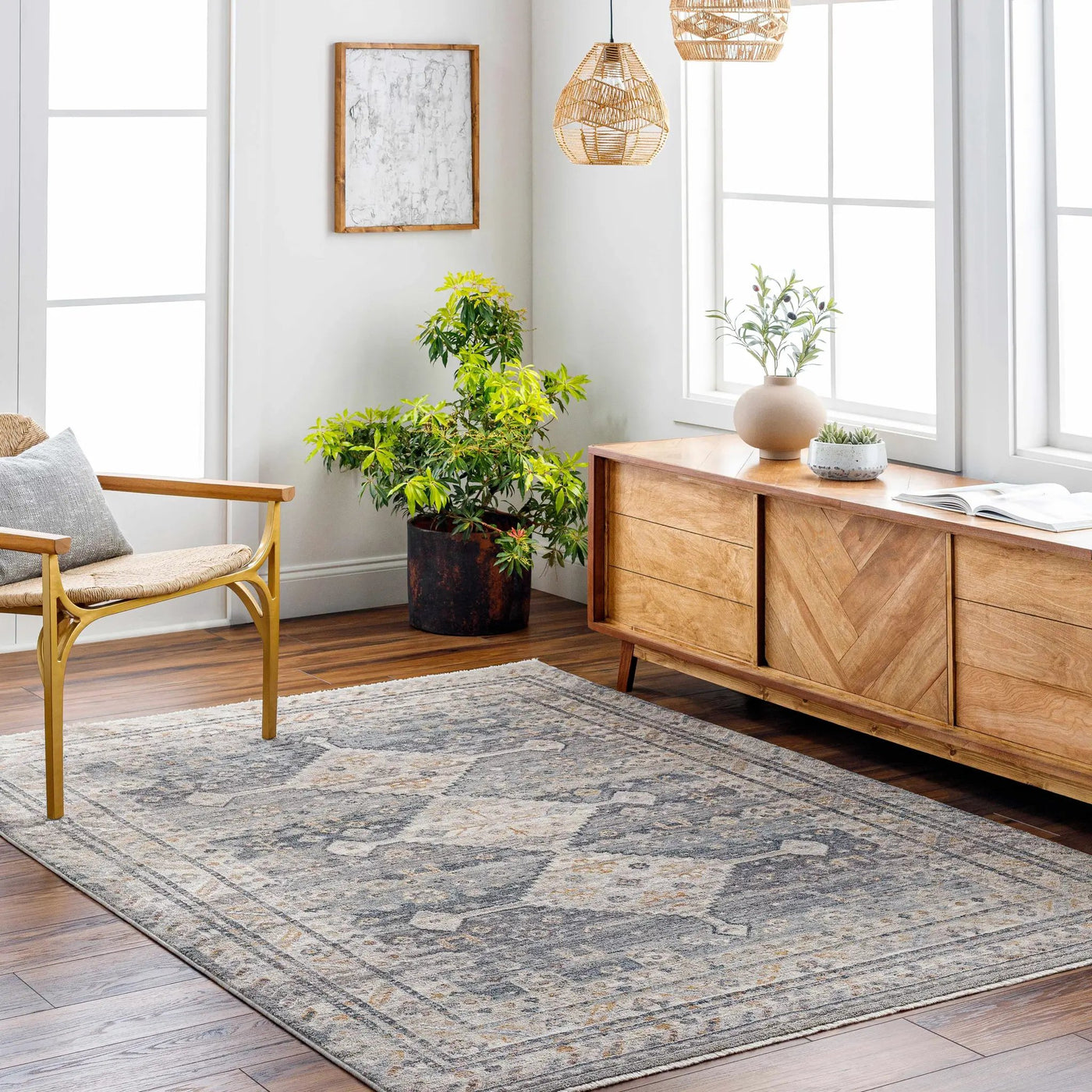 Lyam Luxe Rug with Fringes by Boutique Rugs