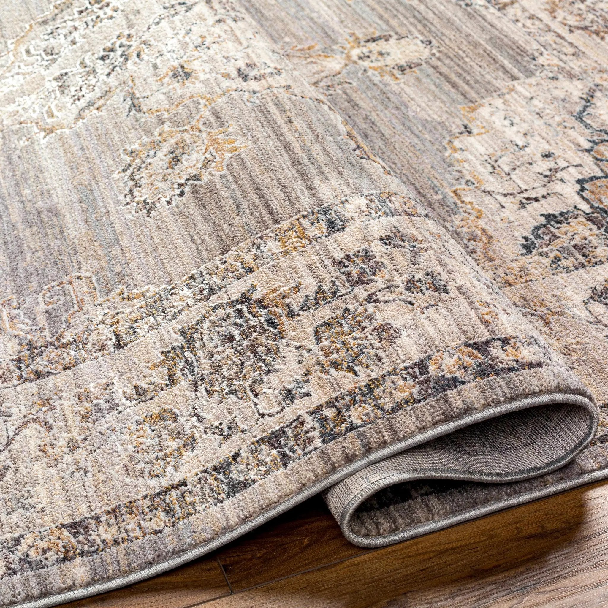 Cream Brown Zola Area Rug - Clearance by Boutique Rugs
