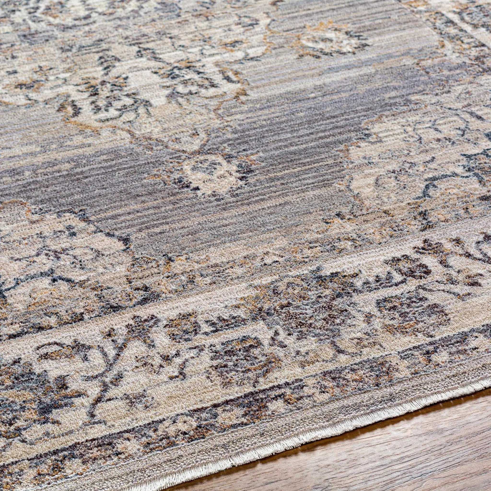 Cream Brown Zola Area Rug - Clearance by Boutique Rugs