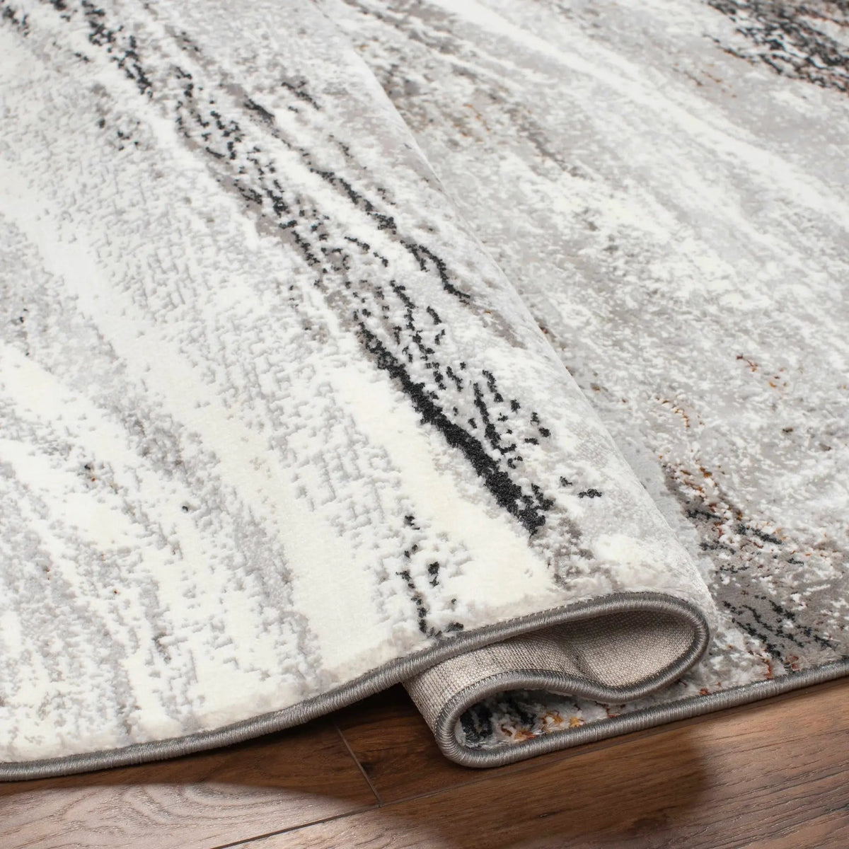 Glain Gray & Brown Marble Area Rug - Clearance, photo 5 of 6