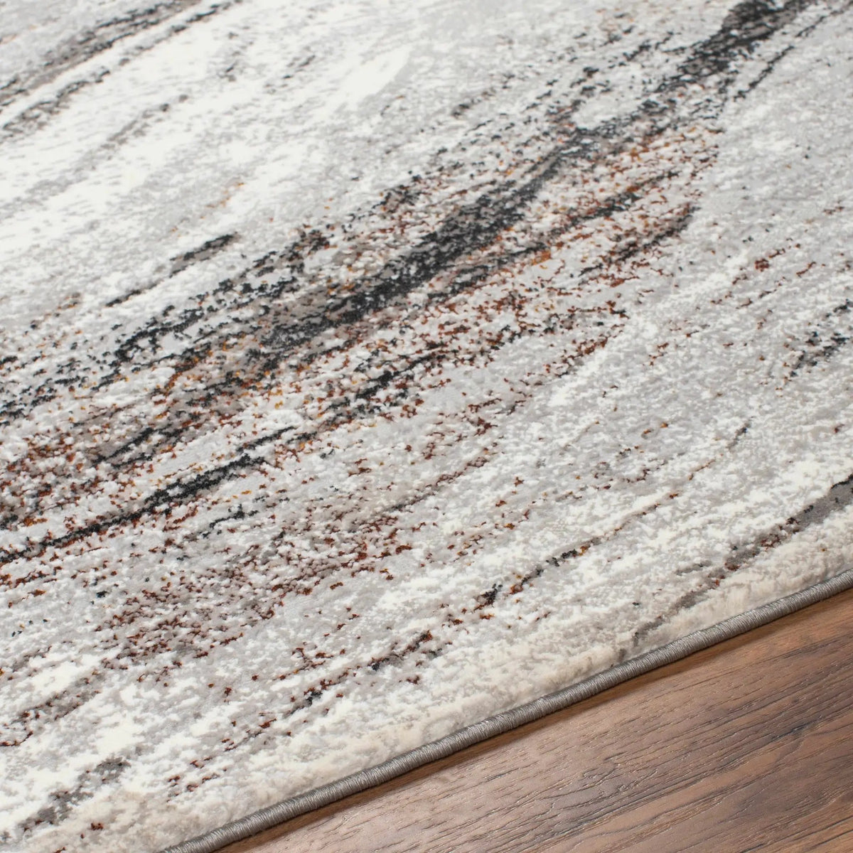 Glain Gray & Brown Marble Area Rug - Clearance, photo 6 of 6