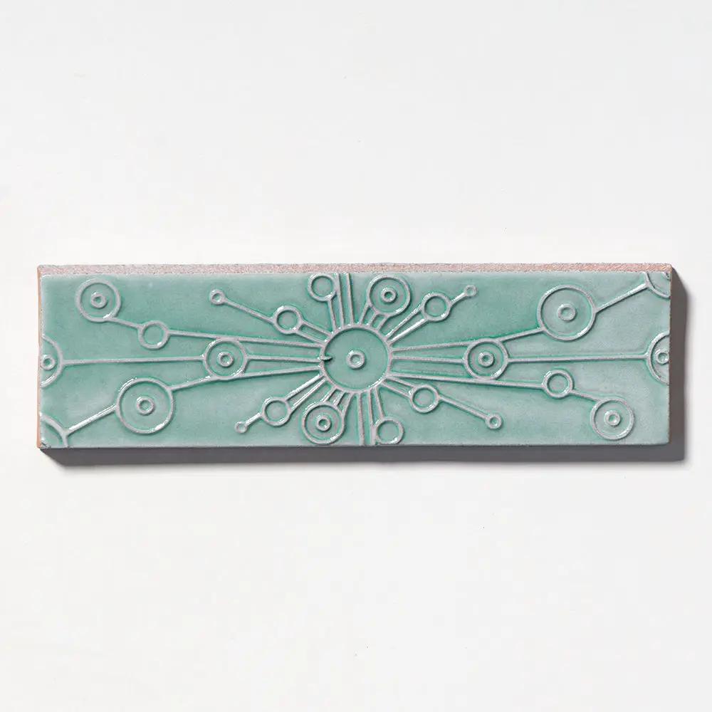 Sage Stellar Glossy 2 1/4x7 7/8x3/8 by Stonetiledepot