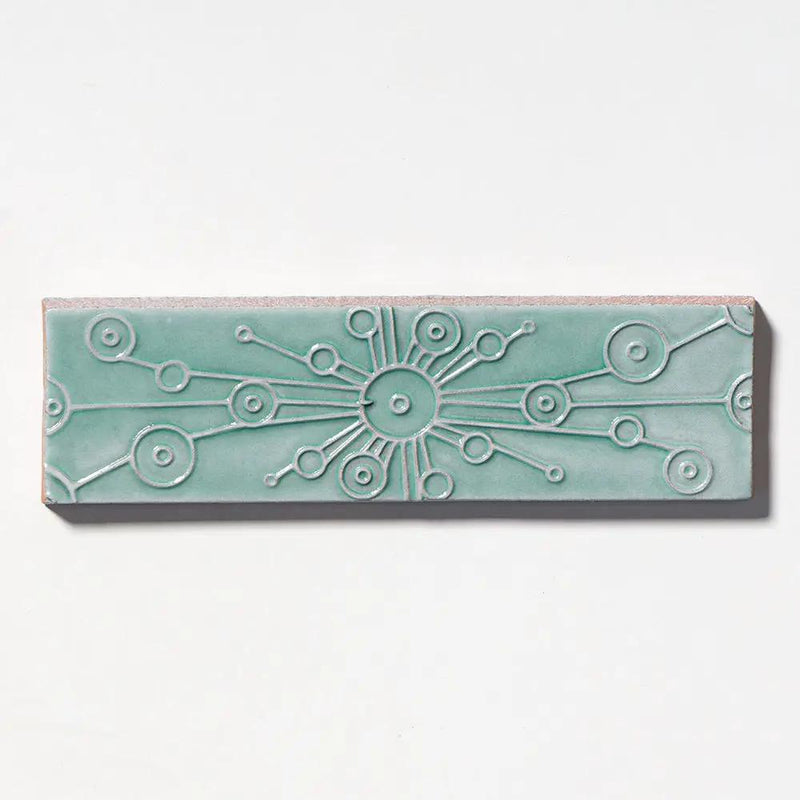 Sage Stellar Glossy 2 1/4x7 7/8x3/8 by Stonetiledepot