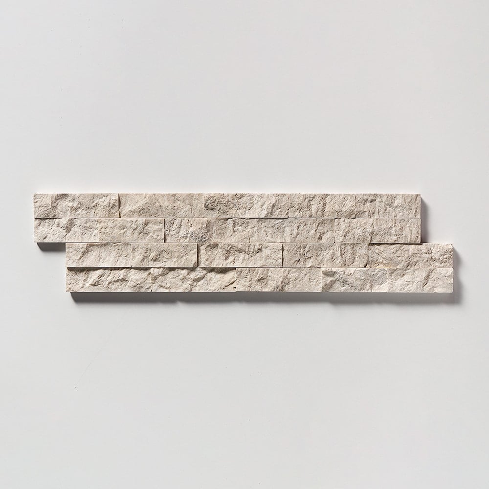 Sahara Beige Rock Face 2x6 Marble Mosaics 12x14 Marble Rock Face 12x12 Mosaics