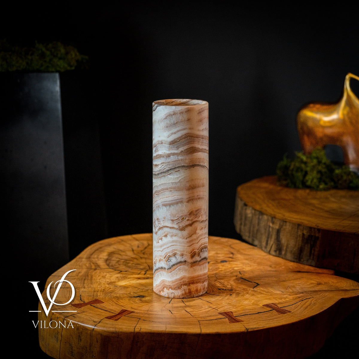 Sahara Onyx Lamp - 20" Tall x 5.5" Diameter - (Medium #54), photo 2 of 5