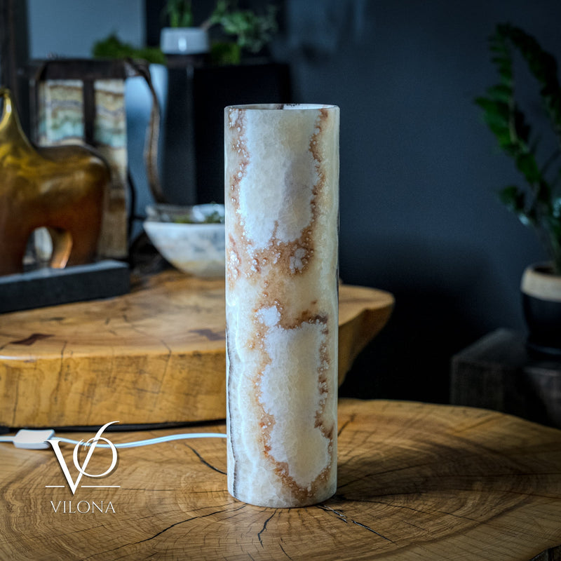 Sahara Onyx Lamp (Cylinder Table Lamp #11), photo 5 of 5