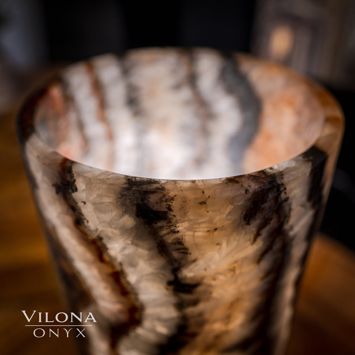 Sahara Onyx Lamp (Cylinder Table Lamp #24), photo 7 of 9
