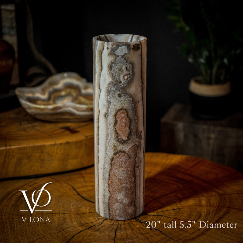 Sahara Onyx Lamp (Cylinder Table Lamp #34), photo 2 of 5