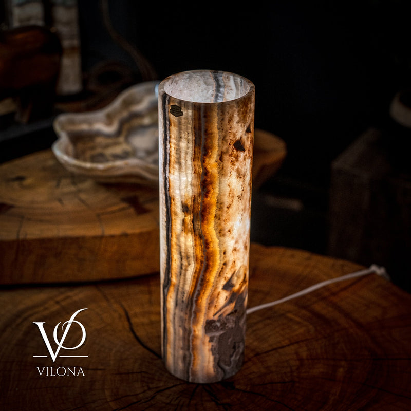 Sahara Onyx Lamp (Cylinder Table Lamp #35), photo 7 of 7