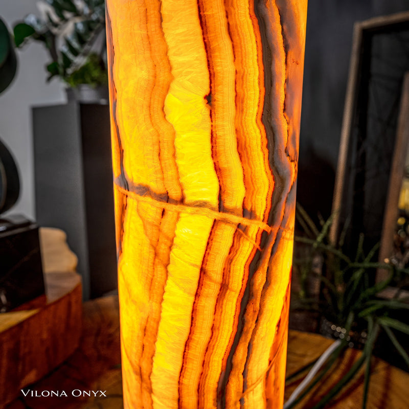Sahara Onyx Lamp (Cylinder Table Lamp #6), photo 8 of 12