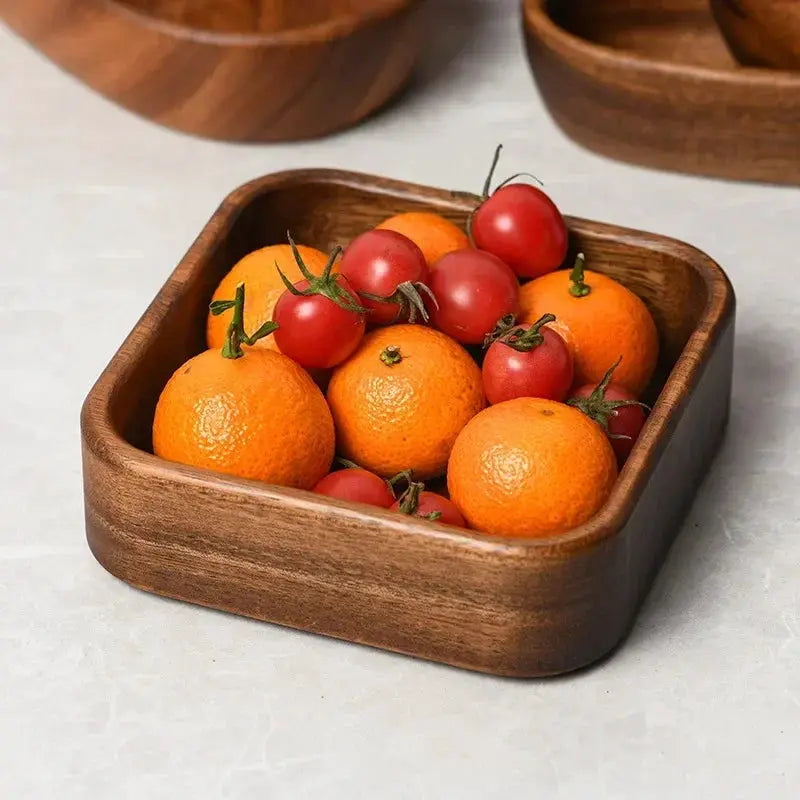 Salad Bowl - Boat-Shaped Walnut Wood by House Of Avana