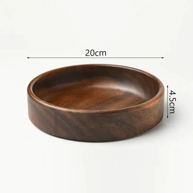 Salad Bowl - Boat-Shaped Walnut Wood by House Of Avana