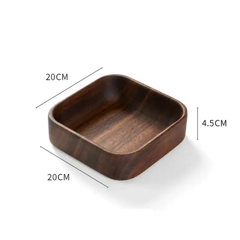 Salad Bowl - Boat-Shaped Walnut Wood by House Of Avana