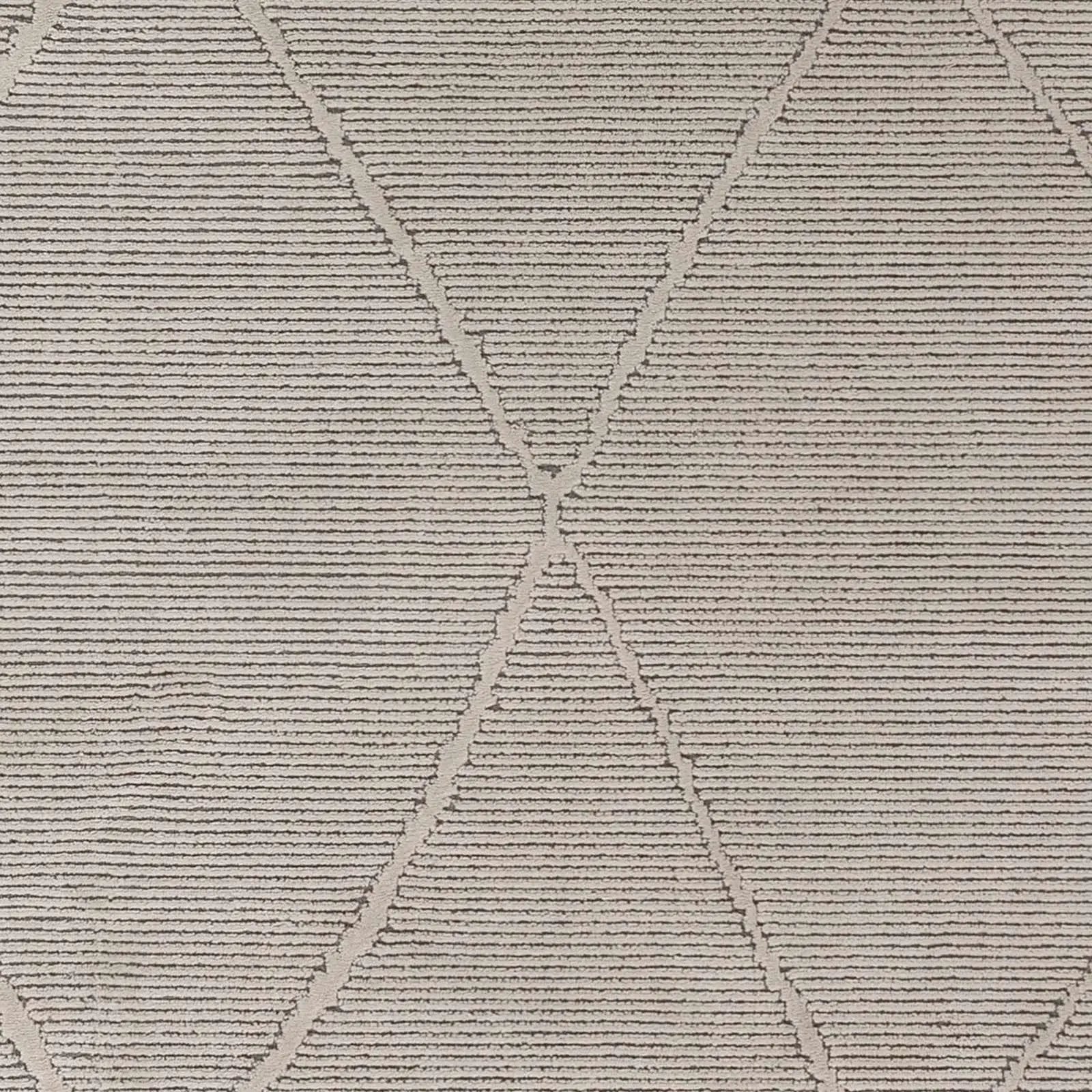 Aldis Grey Plush Textured Washable Rug - Clearance by Boutique Rugs