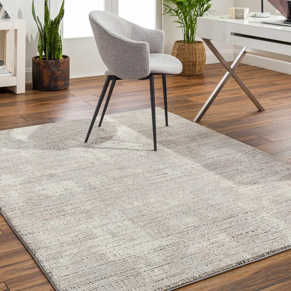 Chiyo Tan Plush Textured Washable Rug by Boutique Rugs