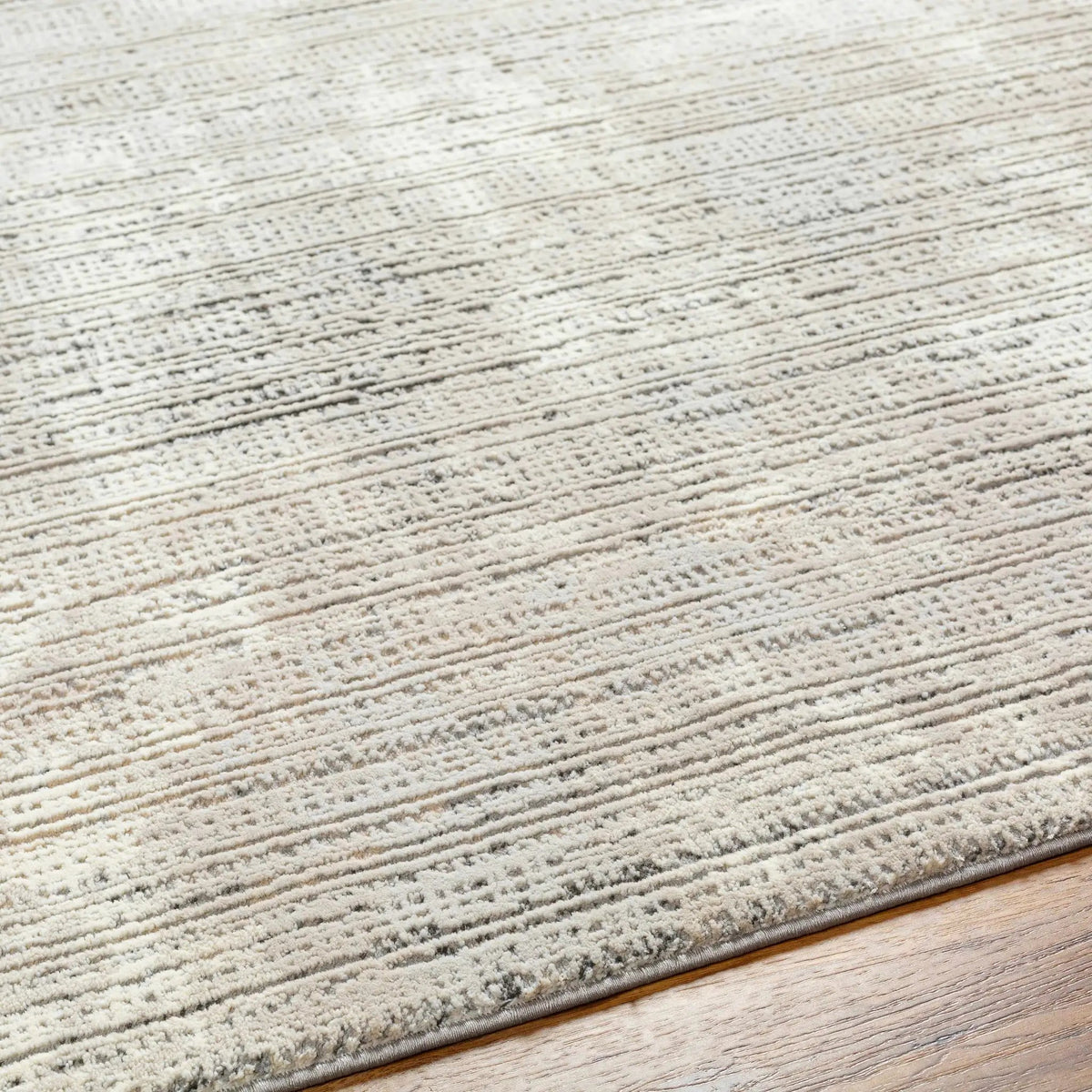 Chiyo Tan Plush Textured Washable Rug, photo 7 of 8