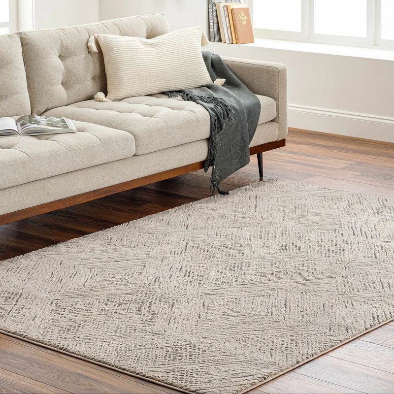 Garza Diamond Textured Washable Rug by Boutique Rugs