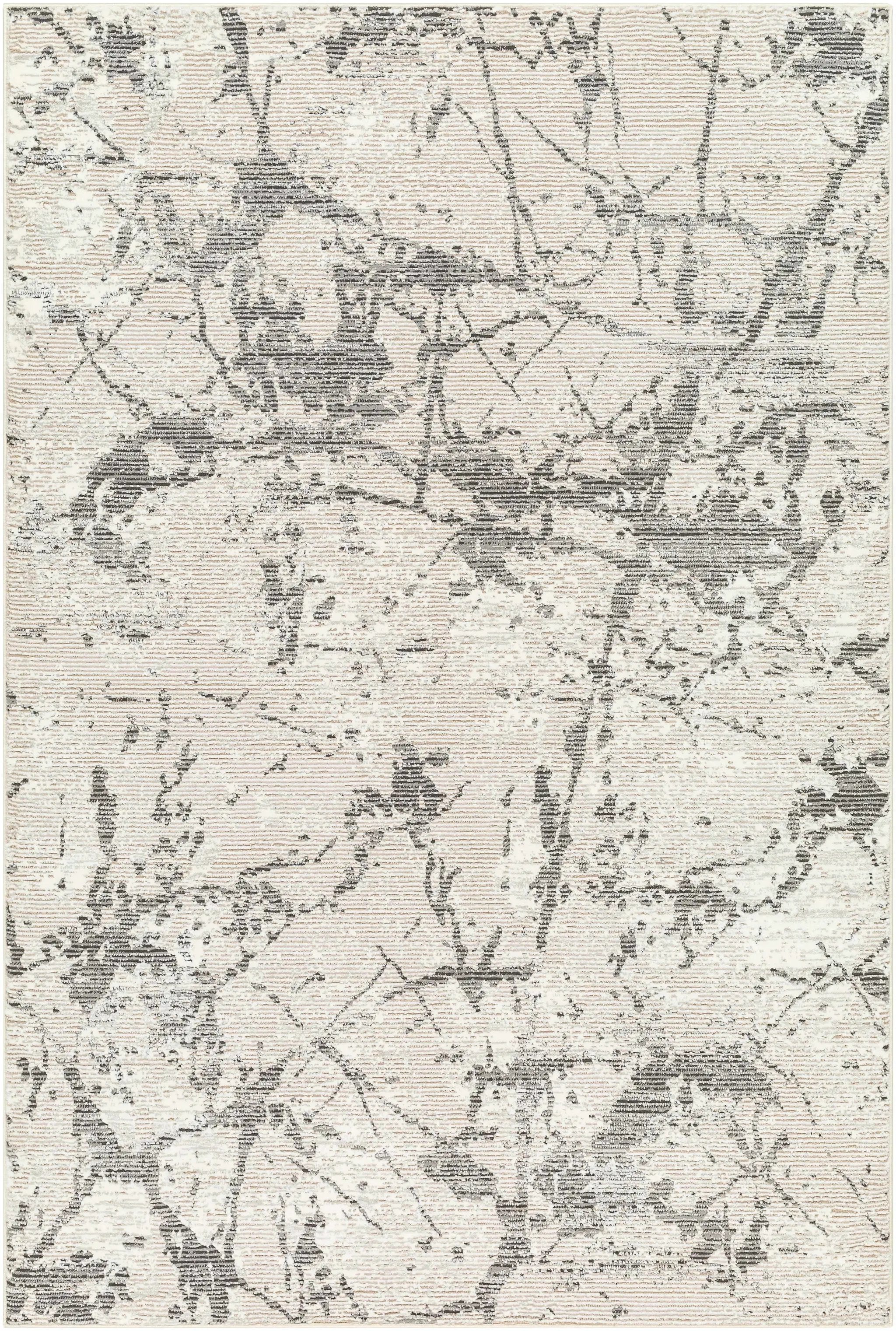 Ianto Gray Marble Washable Area Rug by Boutique Rugs