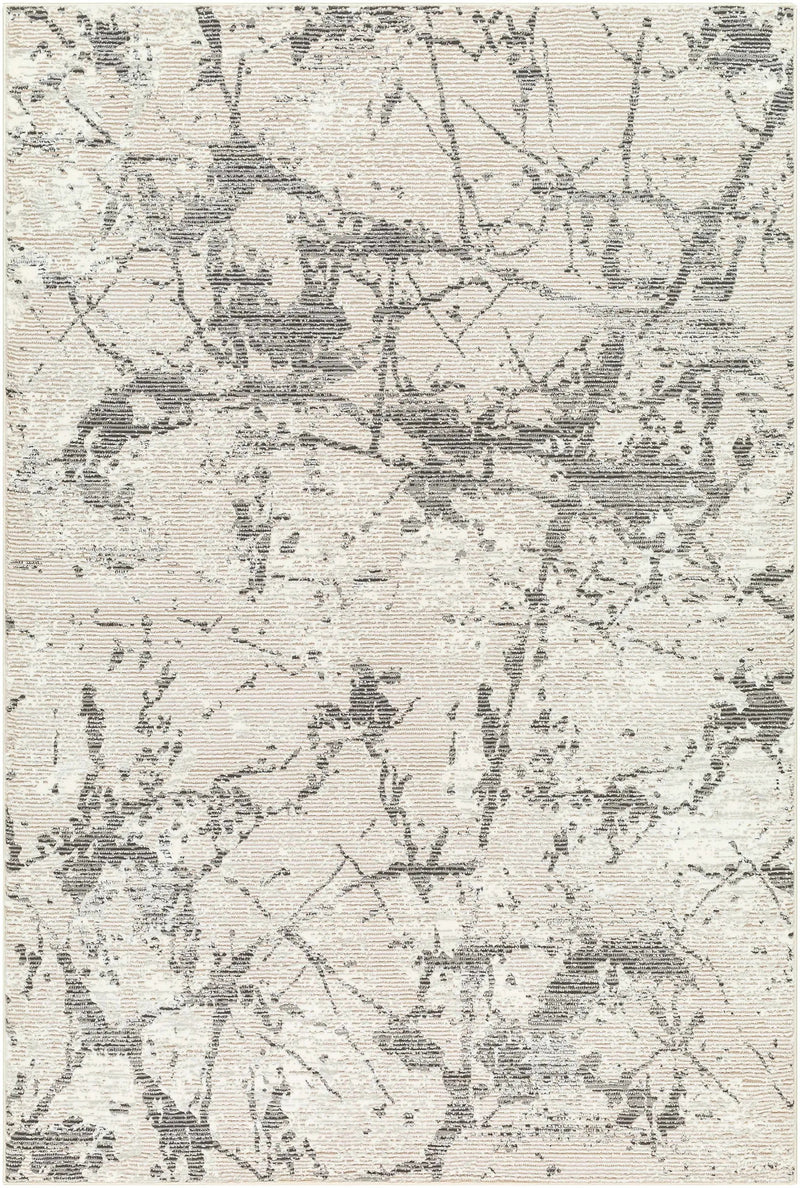 Ianto Gray Marble Washable Area Rug by Boutique Rugs